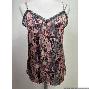 All Saints Womens Tie Tank Top Size 4  Sleeveless Multicolor